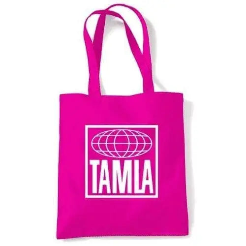 Tamla Motown Globe Logo Shoulder Bag Dark Pink