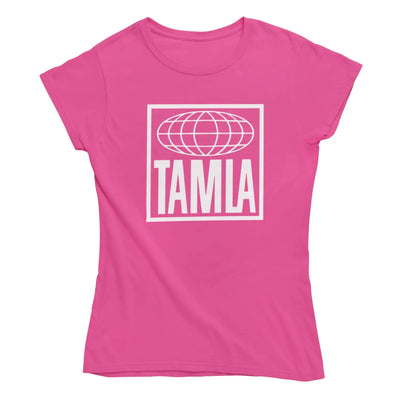 Tamla Motown Globe Logo Women’s T-Shirt - XL / Dark Pink -