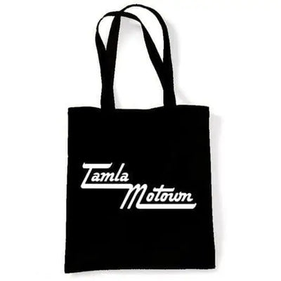 Tamla Motown Records Across Logo Shoulder Bag Black