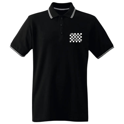 The Tears of a Clown Men’s Tipped Polo Shirt - S / Black -