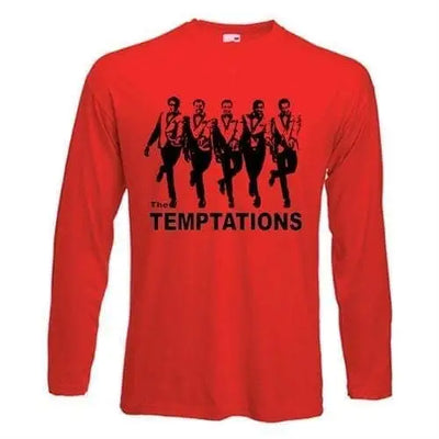 The Temptations Long Sleeve T-Shirt XXL / Red