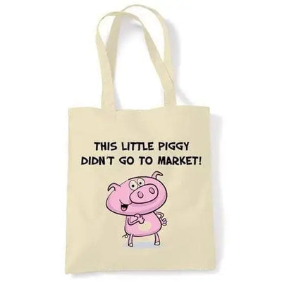 This Little Piggy Didn't Go To Market Vegetarian Shoulder Bag