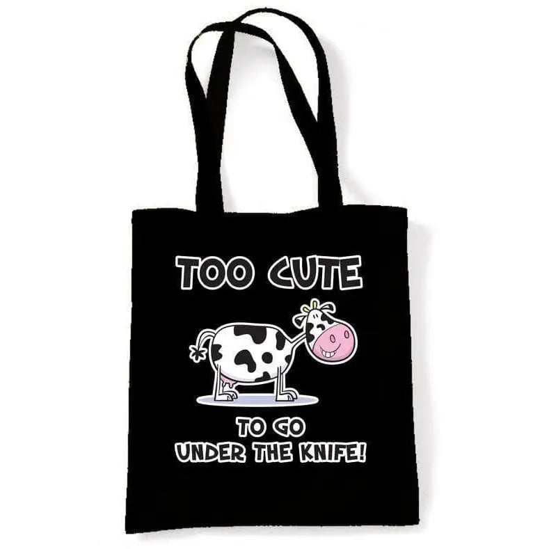 Too Cute Vegetarian shoulder bag Black