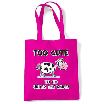 Too Cute Vegetarian shoulder bag Dark Pink
