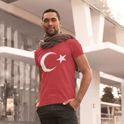 Turkish Coat Of Arms Flag Men's T-Shirt