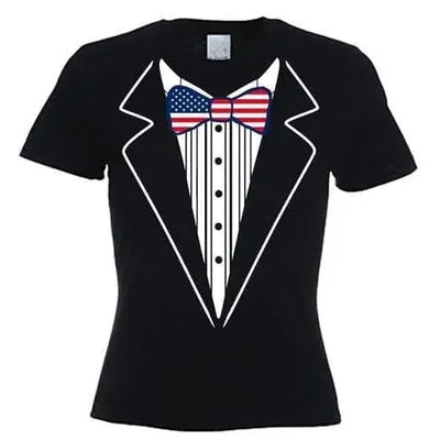 Tuxedo Stars & Stripes Women's Fancy Dress T-Shirt