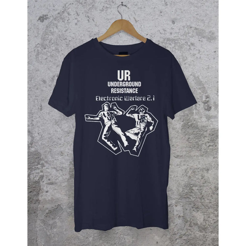 Underground Resistance Electronic Warfare T Shirt - S / Navy