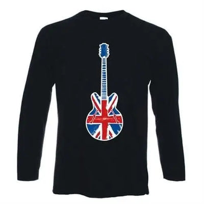 Union Jack Guitar Long Sleeve T-Shirt