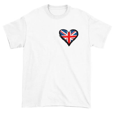 Union Jack Heart Mens T-Shirt 3XL