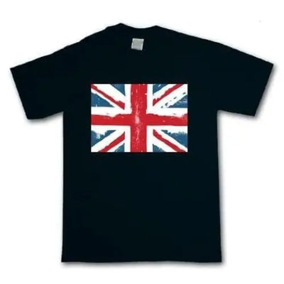 Union Jack Mens T-Shirt XL / Black