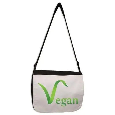 Vegan Logo Laptop Messenger Bag