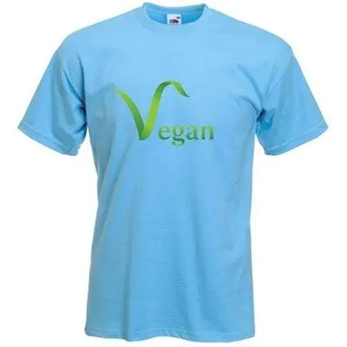 Vegan Logo T-Shirt XXL / Light Blue