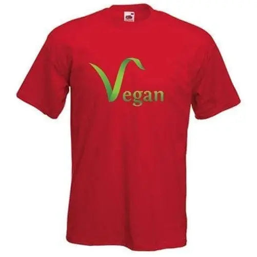 Vegan Logo T-Shirt XXL / Red