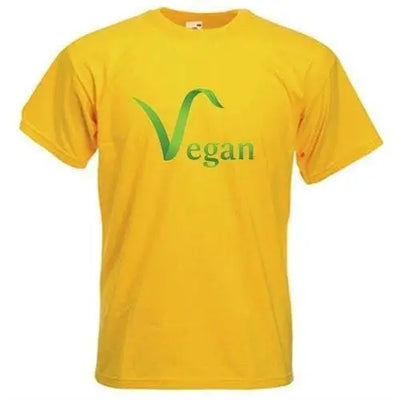 Vegan Logo T-Shirt XXL / Yellow