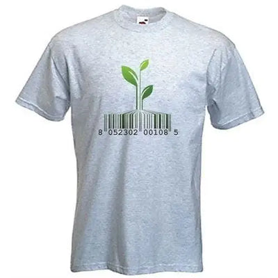 Vegetarian Barcode Logo T-Shirt XXL / Light Grey