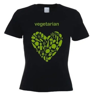Vegetarian Heart Logo Women's T-Shirt M / Light Pink