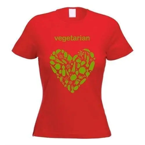 Vegetarian Heart Logo Women&