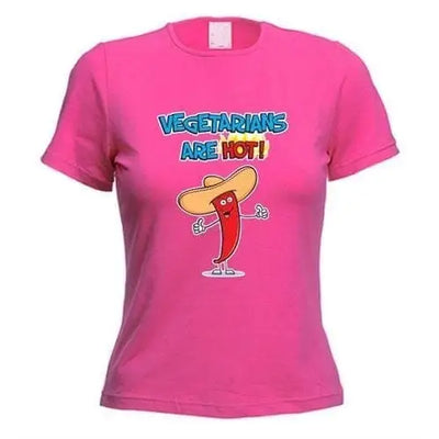 Vegetarians Are Hot Women's T-Shirt M / Dark Pink