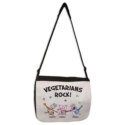 Vegetarians Rock 'Band' Laptop Messenger Bag