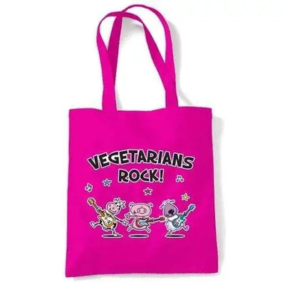 Vegetarians Rock Band Shoulder bag Dark Pink