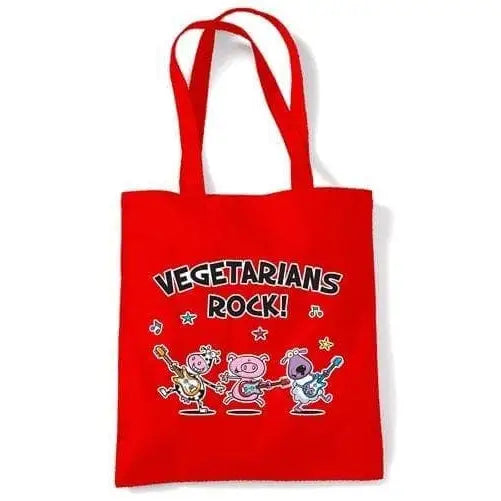Vegetarians Rock Band Shoulder bag Red