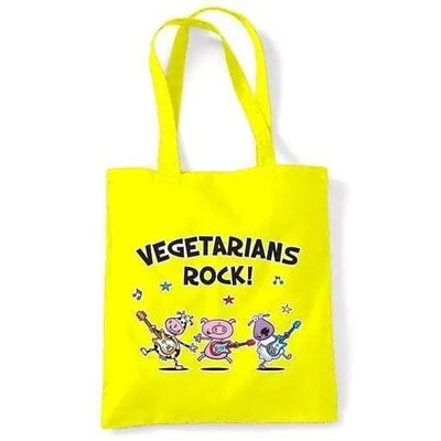 Vegetarians Rock Band Shoulder bag Yellow