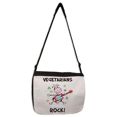 Vegetarians Rock Laptop Messenger Bag