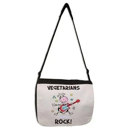 Vegetarians Rock Laptop Messenger Bag