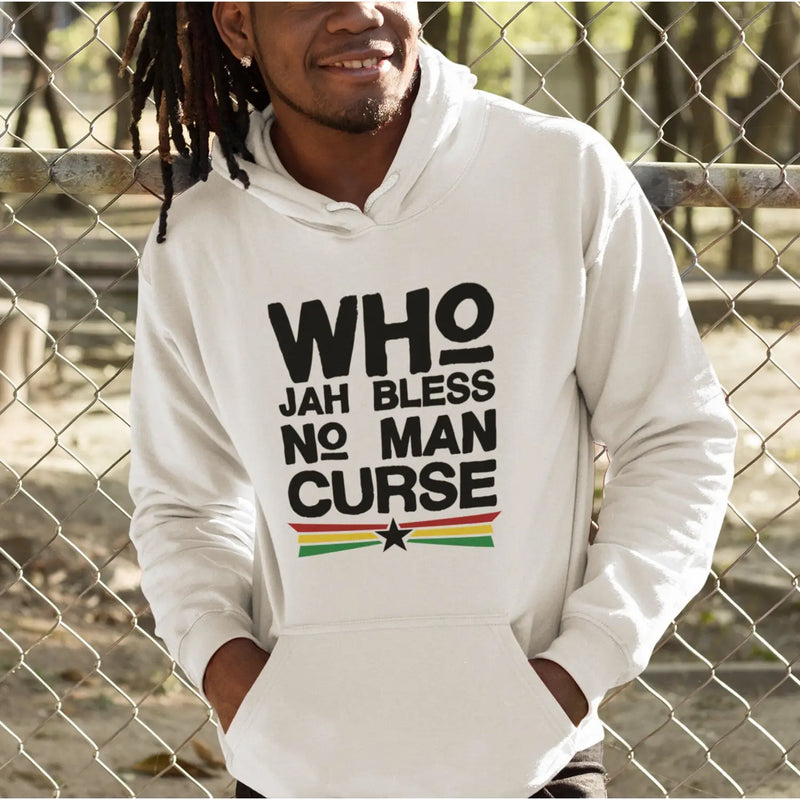 Who Jah Bless No Man Curse Reggae Hoodie - Hoodie