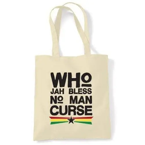 Who Jah Bless No Man Curse Shoulder Bag