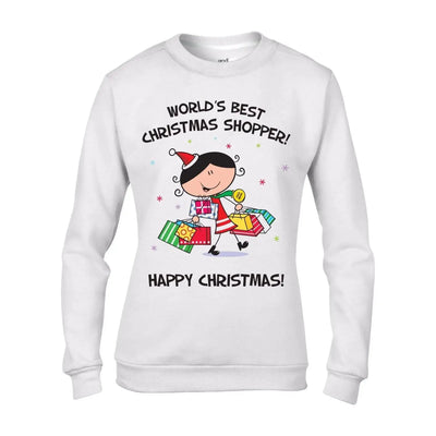 Worlds Best Christmas Shopper Women's Jumper \ Sweater M