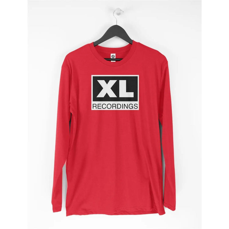 XL Recordings Long Sleeve T-Shirt - House Music Rave DJ Oldskool SL2 S / Red