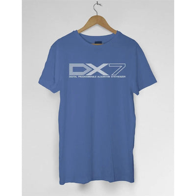 Yamaha DX7 Synth T Shirt - Synthesizer Retro 1980s Music M / Royal Blue