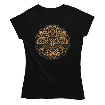 Yggdrasil Tree of Life Viking Norse Women’s T-Shirt - L -