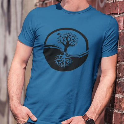Yin & Yang Tree Of Life T-Shirt - Mens T-Shirt