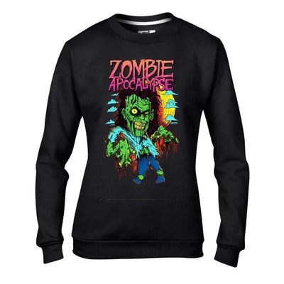 Zombie Apocolypse Halloween Women's Sweatshirt Jumper M