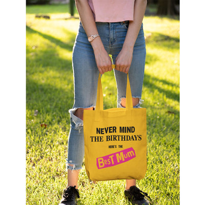 Never Mind the Birthdays Best Mum Tote Bag- Funny Mother Birthday Gift Sex Pistols Punk