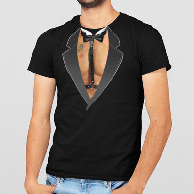 Funny Bondage Tuxedo T-Shirt - Stag Do Wedding Fancy Dress