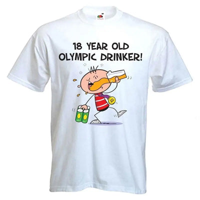 18 Year Old Olympic Drinker Mens 18th Birthday Men's T-Shirt