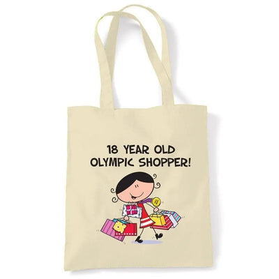 18 Year Old Olympic Shopper 18th Birthday Tote Bag