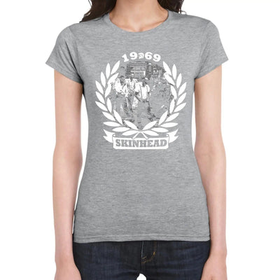 1969 Skinhead Logo Women's T-Shirt S / Light Grey