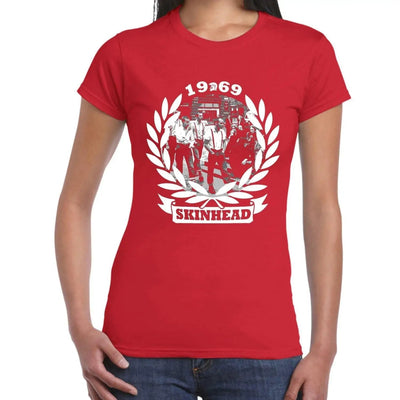 1969 Skinhead Logo Women's T-Shirt S / Red