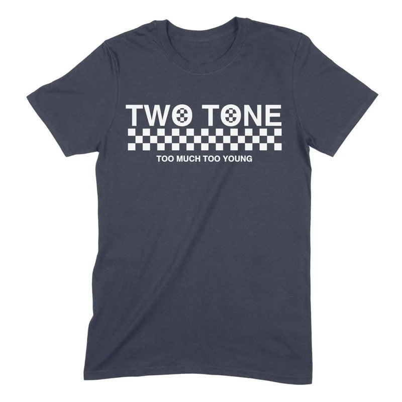 2 Tone Too Much Too Young Narrow Logo Men&