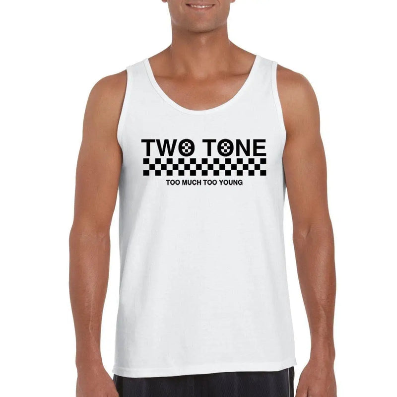 2 Tone Too Much Too Young Narrow Logo Ska Men&