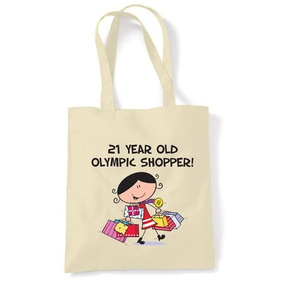 21 Year Old Olympic Shopper 21st Birthday Tote Bag