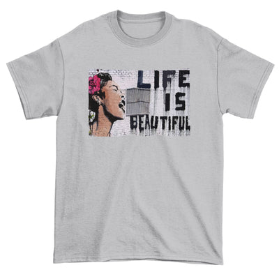 Banksy Life is Beautiful Men's T-Shirt