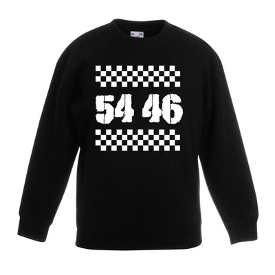 54 46 Was My Number Ska Children's Toddler Kids Sweatshirt Jumper 12-13 / Black
