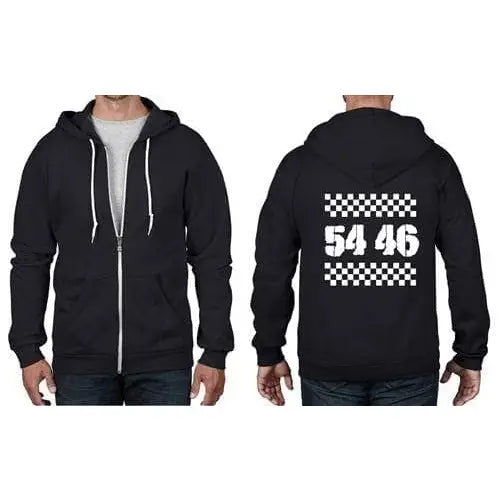 54 46 Was My Number Ska Full Zip Hoodie S / Black