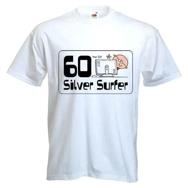 60 Year Old Silver Surfer 60th Birthday Men&