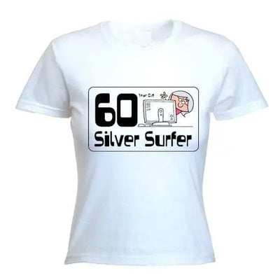 60 Year Old Silver Surfer 60th Birthday Women's T-Shirt